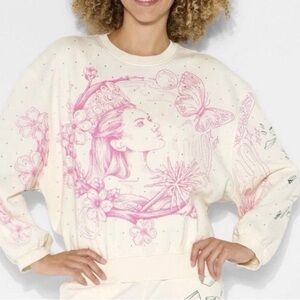 Wicked Women’s 2XL Katie Kime Glinda/Elphaba Graphic Pullover Sweatshirt XXLNWT